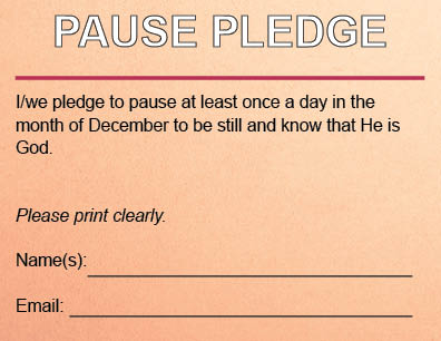 Pause Pledge Card single