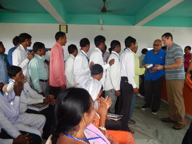 India - Ron hand out bible